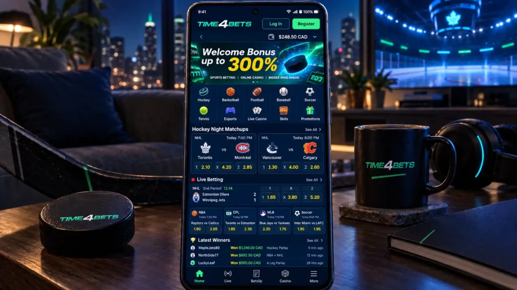 time4bets mobile app